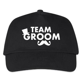 Team groom - Kids’ Baseball Cap - black - Front