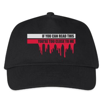 trop près de moi - Casquette de baseball Enfant - noir - Devant