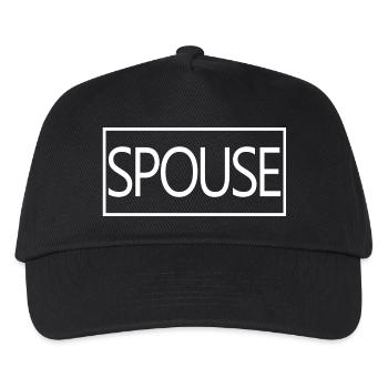 Ehepartner Matching Paar Männer & Frauen Hochzeitstag - Kinder Basecap - Schwarz - Vorne