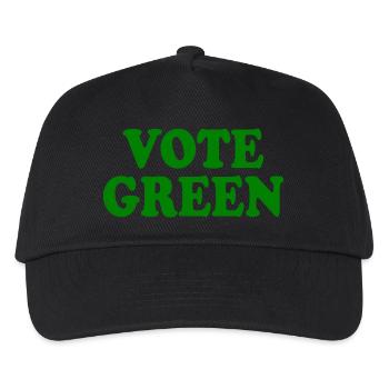 Vote green - Kids’ Baseball Cap - black - Front