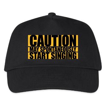 may spontaneously start singing - Kids’ Baseball Cap - black - Front
