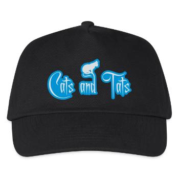 cats and tats Zitat - Kinder Basecap - Schwarz - Vorne