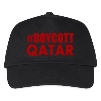 Boycott qatar - Kinder Basecap - Schwarz - Vorne