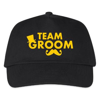 Team groom - Kids’ Baseball Cap - black - Front
