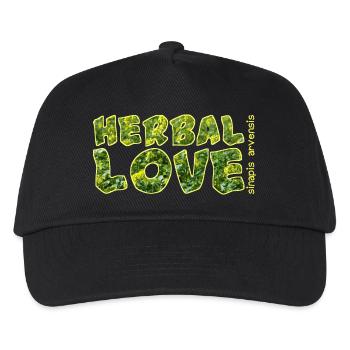 Moutarde d’amour à base de plantes - Casquette de baseball Enfant - noir - Devant
