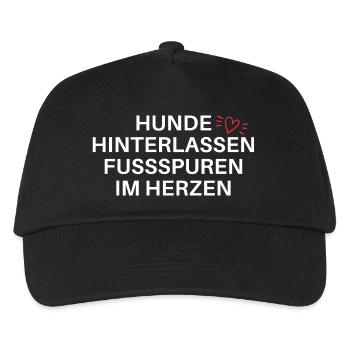 Hundespruch Hundeliebe - Kinder Basecap - Schwarz - Vorne