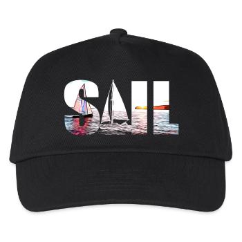 SAIL - Kids’ Baseball Cap - black - Front