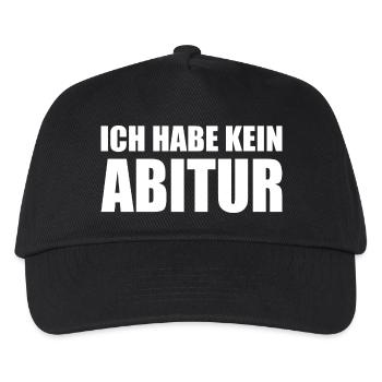 Ich habe kein abitur - Kinder Basecap - Schwarz - Vorne