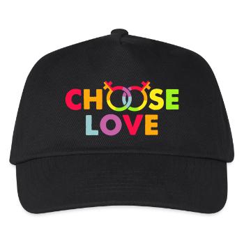 LGBT, Regenbogen, schwul - Kinder Basecap - Schwarz - Vorne