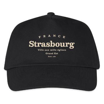 Strasbourg Vintage Design – France Flair - Kids’ Baseball Cap - black - Front