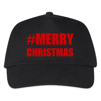WEIHNACHTEN. ALLES GUTE ZUM NEUEN JAHR. SAINT SYLVESTER. NEUJAHR. - Kinder Basecap - Schwarz - Vorne