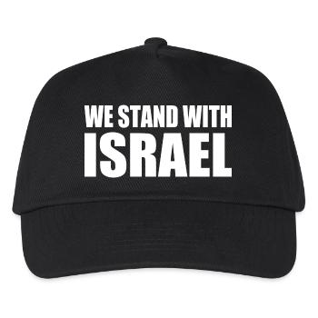 We Stand with israel - Kinder Basecap - Schwarz - Vorne