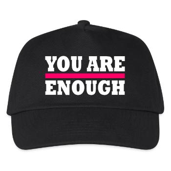 You are enough - Kids’ Baseball Cap - black - Front