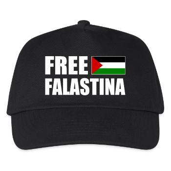 Free palestine free falastina - Kids’ Baseball Cap - black - Front