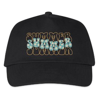 Sommer - Kinder Basecap - Schwarz - Vorne