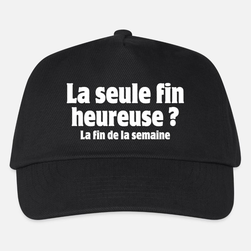 travail, travailler, week-end - Casquette de baseball Enfant - noir