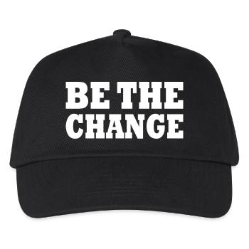 be the change - Casquette de baseball Enfant - noir - Devant