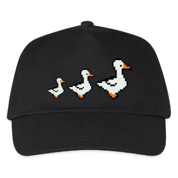 pixel enten - Kinder Basecap - Schwarz - Vorne