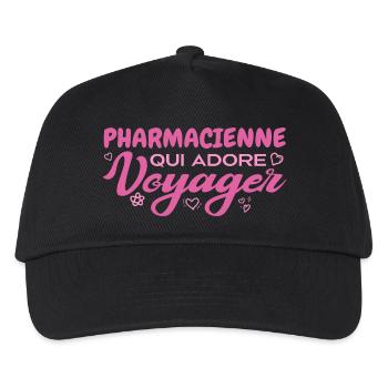Globe-trotting pharmacist with a passion for travel - Kids’ Baseball Cap - black - Front