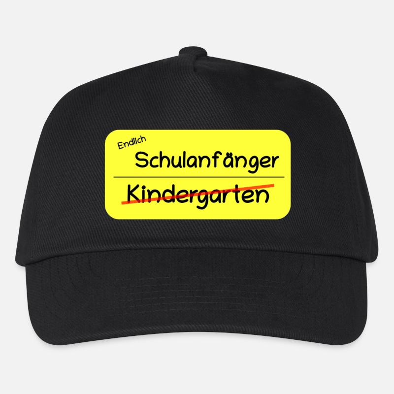 Endlich Schulanfänger - Kinder Basecap - Schwarz