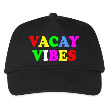 Vacay vibes - Kinder Basecap - Schwarz - Vorne