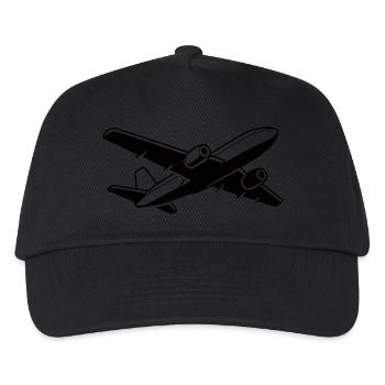 Pilote d’avion Aérodrome Sports de vol - Casquette de baseball Enfant - noir - Devant