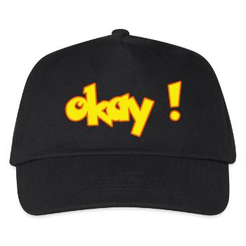 D’ACCORD - Casquette de baseball Enfant - noir - Devant