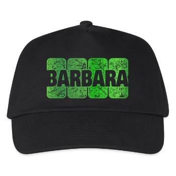 Barbara - Kinder Basecap - Schwarz - Vorne