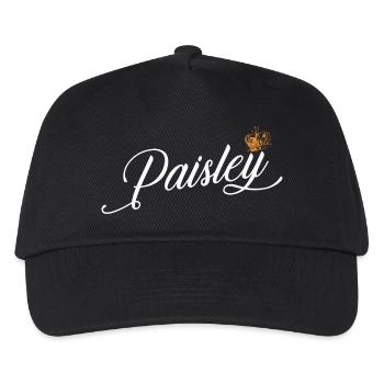 Paisley-Name für Frauen Kinder Kleinkinder - Paisley - Kinder Basecap - Schwarz - Vorne