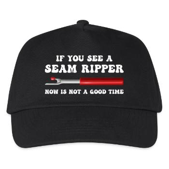 Funny Quilting For Women Quilter Seamstress Fabric - Kids’ Baseball Cap - black - Front