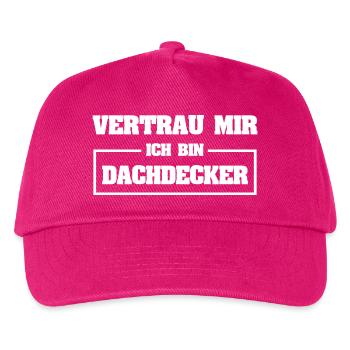 Funny roofer - Kids’ Baseball Cap - fuchsia - Front