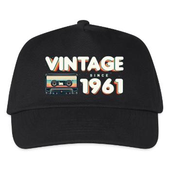 Musique vintage et anniversaire nostalgique - Vintage - Casquette de baseball Enfant - noir - Devant