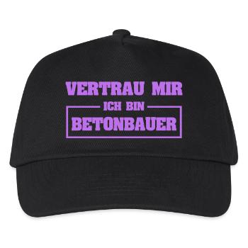 Drôle de travailleur du béton - Casquette de baseball Enfant - noir - Devant