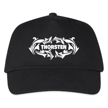 Name: Thorsten - Kids’ Baseball Cap - black - Front