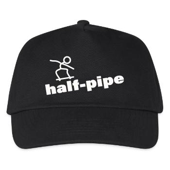 HALF-PIPE - Kinder Basecap - Schwarz - Vorne