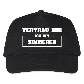 Zimmerer - Kinder Basecap - Schwarz - Vorne