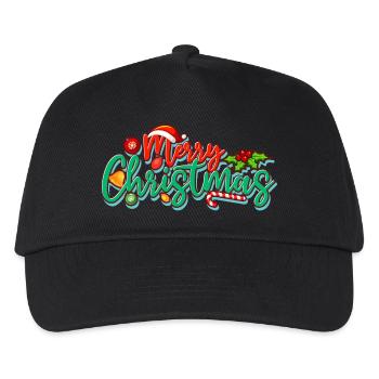 Merry Christmas - Kids’ Baseball Cap - black - Front