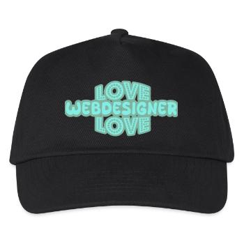 Dire concepteur de sites Web - Casquette de baseball Enfant - noir - Devant