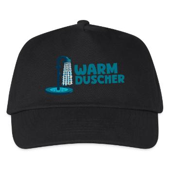 Warmduscher - Kinder Basecap - Schwarz - Vorne