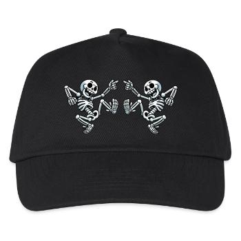 Skull Dancing - Kinder Basecap - Schwarz - Vorne