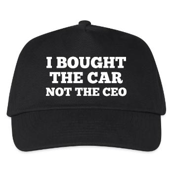 I bought the car not the ceo - Kinder Basecap - Schwarz - Vorne