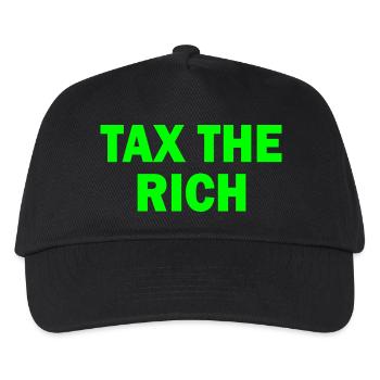 Tax the rich - Kinder Basecap - Schwarz - Vorne