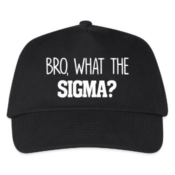 Bro Ce que le Sigma Funny Kids Teens Youth Saying - Casquette de baseball Enfant - noir - Devant