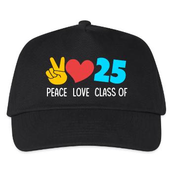 Klasse von 2025 Abi Abiturient Abitur 2025 - Kinder Basecap - Schwarz - Vorne