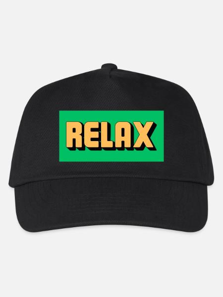 Relax! - Kids’ Baseball Cap - black
