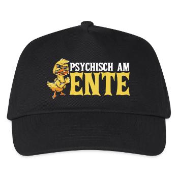 Psychically on the duck - Kids’ Baseball Cap - black - Front