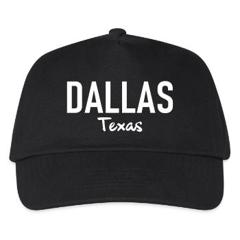 Dallas - Texas - USA - United States of America - Kinder Basecap - Schwarz - Vorne