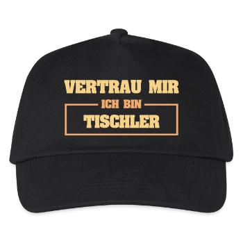 Lustig Tischler - Kinder Basecap - Schwarz - Vorne
