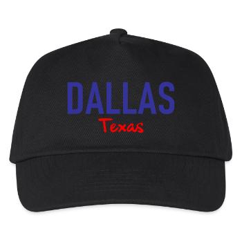 Dallas - Texas - USA - United States of America - Kids’ Baseball Cap - black - Front
