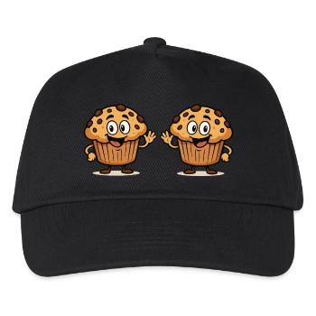 muffin comic 2 - Kinder Basecap - Schwarz - Vorne